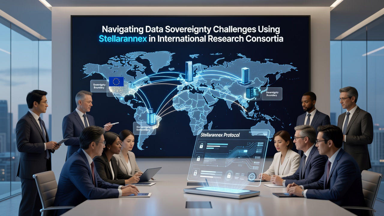 Dashboard view of Stellarannex compliance logs for cross-border research data