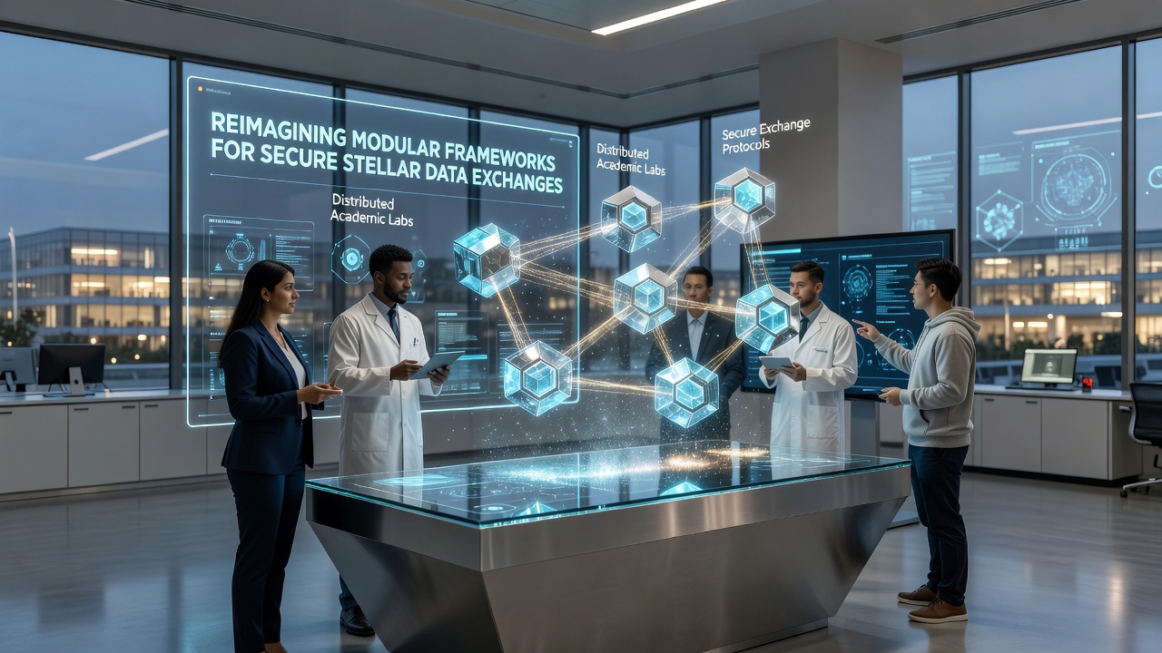 Secure data exchange visualization using Stellar network modules between academic institutions